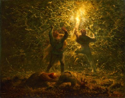 Birds-Nesters by Jean Francois Millet